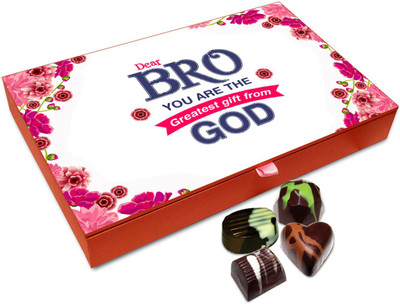 

Chocholik Rakhi Gift Box - Wow Collection Of Chocolates For Brother / Sister - 12pc Truffles(144 g)
