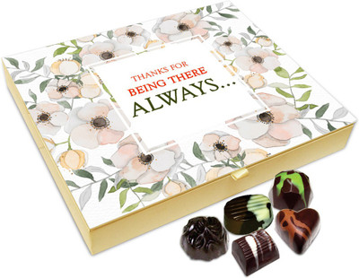 

Chocholik Rakshabandan Gift Box - Thanks For Being There Always Chocolate Box For Brother / Sister - 20pc Truffles(240 g)
