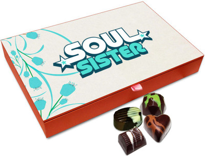 

Chocholik Raksha-bandhan Gift Box - Gift For Soul Sister Chocolate Box For Brother / Sister - 12pc Truffles(144 g)
