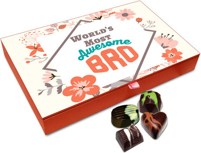 

Chocholik Raksha-bandhan Gift Box - Heavenly Precious Gift Chocolate Box For Brother / Sister - 12pc Truffles(144 g)