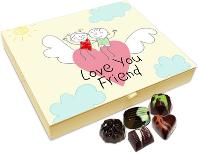 

Chocholik Friendship Gift - Love You My Friend Chocolate Box For Friends - 20 Pc Truffles(240 g)