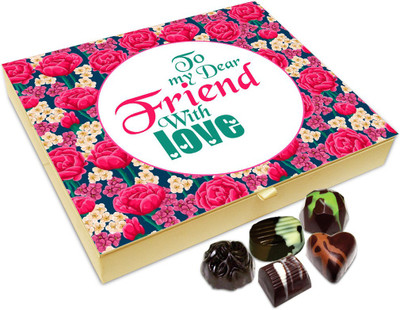 

Chocholik Friendship Gift - To My Dear Friend With Love Chocolate Box For Friends - 20 Pc Truffles(240 g)