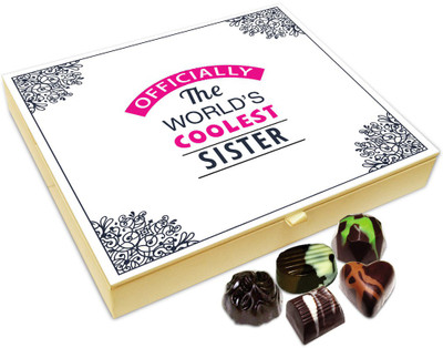 

Chocholik Rakhi Gift Box - The World's Coolest Sister Chocolate Box For Brother / Sister - 20pc Truffles(240 g)