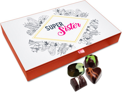 

Chocholik Raksha-bandhan Gift- Love Divine Chocolate Box For Brother / Sister - 12pc Truffles(144 g)