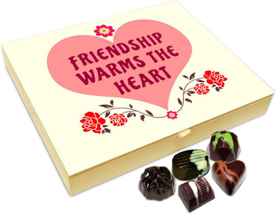 

Chocholik Friendship Gift Box - Friendship Warms The Heart Chocolate Box For Friends - 20pc Truffles(240 g)
