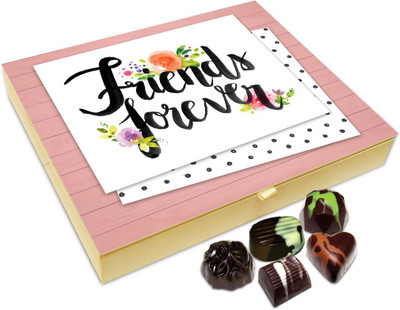 

Chocholik Friendship Gift - We All Will Be Friends Forever Chocolate Box For Friends - 20 Pc Truffles(240 g)