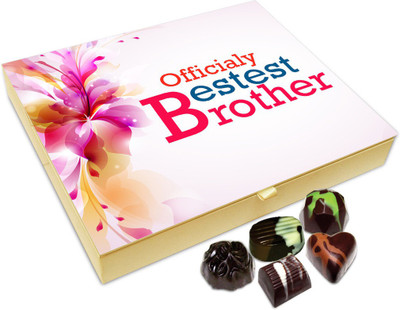 

Chocholik Rakshabandan Gift Box - Bestest Brother Chocolate Box For Brother / Sister - 20pc Truffles(240 g)