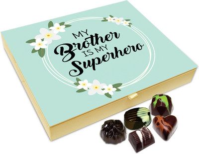 

Chocholik Rakhi Gift Box - My Superhero Chocolate Box For Brother / Sister - 20pc Truffles(240 g)