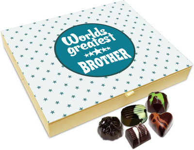

Chocholik Raksha-bandhan Gift Box - World's Greatest Loving Brother Chocolate Box For Brother / Sister - 20pc Truffles(240 g)
