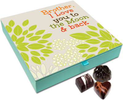 

Chocholik Rakhi Gift Box - Bset Bro In The world chocolate boxFor Brother / Sister - 9pc Truffles(108)