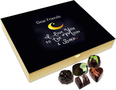 

Chocholik Friendship Gift - Dear Friend I Love You Chocolate Box For Friends - 20 Pc Truffles(240 g)