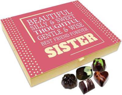 

Chocholik Rakhi Gift Box -sis You Are Best Friend Forever Chocolate Box For Brother / Sister - 20pc Truffles(240 g)