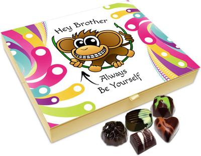 

Chocholik Rakshabandan Gift Box - Hey Brother Always Be Yourself Chocolate Box For Brother / Sister - 20pc Truffles(240 g)