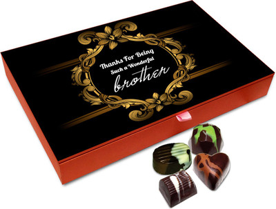 

Chocholik Rakhi Gift Box - Pleasure Chocolate Box For Brother / Sister - 12pc Truffles(144 g)