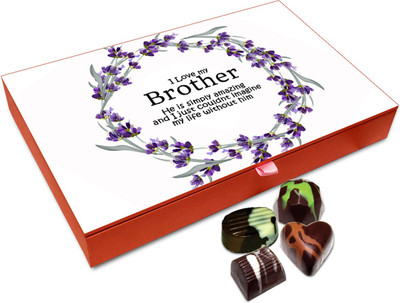 

Chocholik Rakshabandan Gift Box - Rare Ruffle Chocolates For Brother / Sister - 12pc Truffles(144 g)
