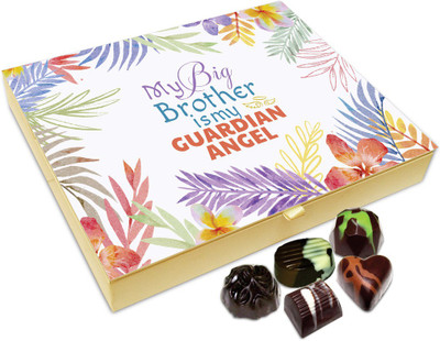 

Chocholik Raksha-bandhan Gift Box - Big Brother Is My Angel Chocolate Box For Brother / Sister - 20pc Truffles(240 g)