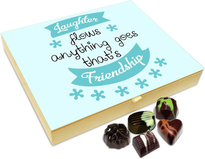

Chocholik Friendship Gift - Laughter Is A Gift From Friendship Chocolate Box For Friends - 20 Pc Truffles(240 g)