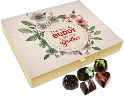 

Chocholik Rakhi Gift Box - No Buddy Like Brother Chocolate Box For Brother / Sister - 20pc Truffles(240 g)