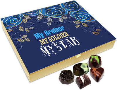 

Chocholik Rakshabandan Gift Box - My Brother My Star Chocolate Box For Brother / Sister - 20pc Truffles(240 g)