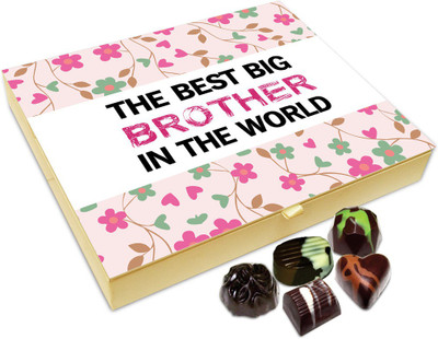 

Chocholik Rakhi Gift Box - Best Big Brother In The World Chocolate Box For Brother / Sister - 20pc Truffles(240 g)