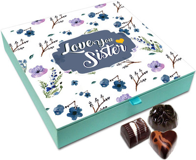 

Chocholik Rakhi Gift Box - Joyous Choco Chocolates For Brother / Sister - 9pc Truffles(108)