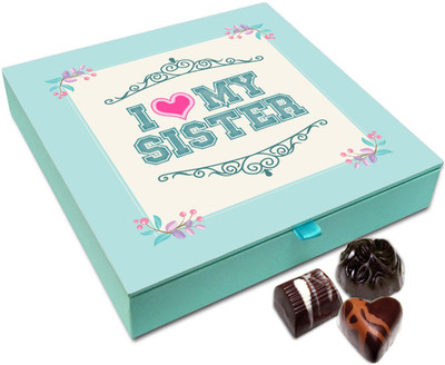

Chocholik Rakhi Gift Box - Comforting Love Chocolates For Brother / Sister - 9pc Truffles(108)