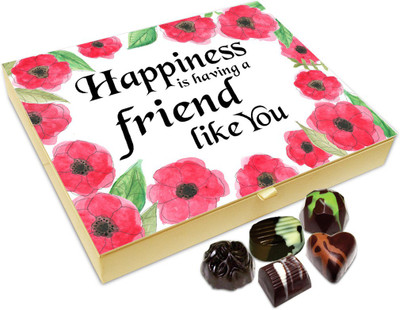 

Chocholik Friendship Gift - Happiness Is Having A Friend Like You Chocolate Box For Friends - 20 Pc Truffles(240 g)