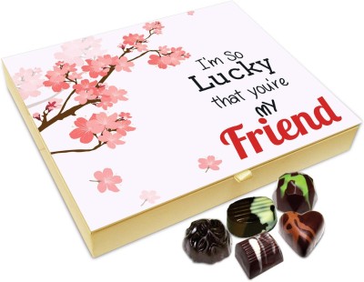 

Chocholik Friendship Gift - So Lucky To Have A Friend Like You Chocolate Box For Friends - 20 Pc Truffles(240 g)