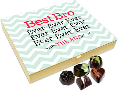 

Chocholik Rakhi Gift Box - Best Brother Ever Chocolate Box For Brother / Sister - 20pc Truffles(240 g)
