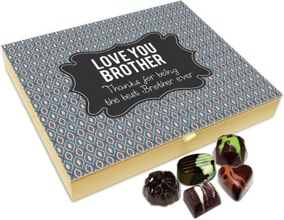 

Chocholik Rakhi Gift Box - I Love You way Too Much Brother Chocolate Box For Brother / Sister - 20pc Truffles(240 g)