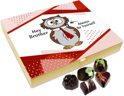 

Chocholik Rakhi Gift Box - Hey Brother Always We Yourself Chocolate Box For Brother / Sister - 20pc Truffles(240 g)