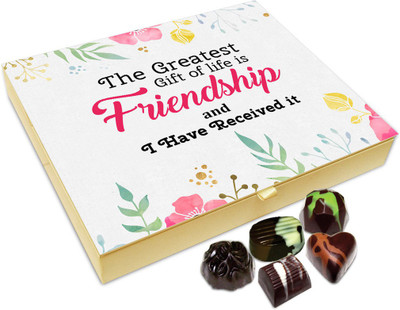 

Chocholik Friendship Gift - Friendship Is Life's Greatest Gift Chocolate Box For Friends - 20 Pc Truffles(240 g)