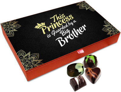 

Chocholik Rakhi Gift Box - Charming Relation Chocolates Truffle Box For Brother / Sister - 12pc Truffles(144 g)