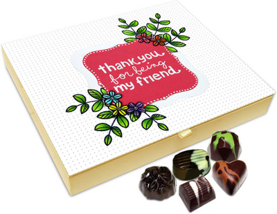

Chocholik Friendship Gift - Thank You For Being My Friend Chocolate Box For Friends - 20 Pc Truffles(240 g)