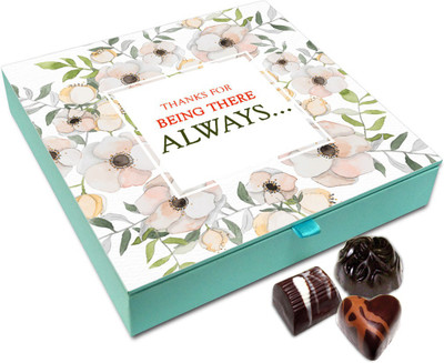 

Chocholik Rakshabandan Gift Box - Thanks For Being There Always Chocolate Box For Brother / Sister - 9pc Truffles(108)