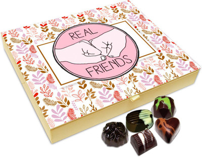 

Chocholik Friendship Gift Box - You Are My Real Friend Chocolate Box For Friends - 20pc Truffles(240 g)