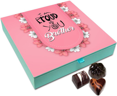 

Chocholik Rakshabandan Gift Box - Sweeten Chocolates For Brother / Sister - 9pc Truffles(108)