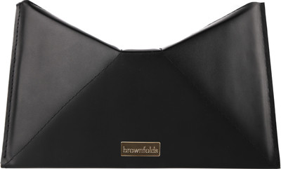 

Brownfolds Party Black Clutch