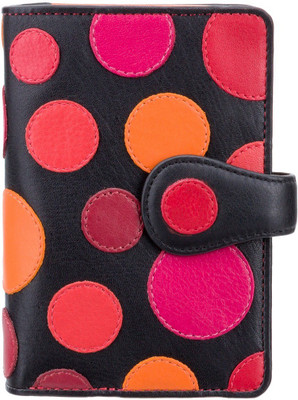 Visconti Casual Black, Pink, Orange Clutch, Black;orange;pink