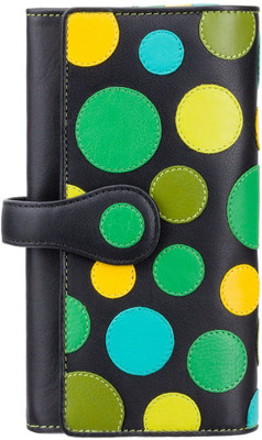 

Visconti Casual Black, Green, Yellow Clutch