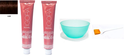 

Schwarzkopf Igora Royal Permanent Creme No. 4-68 Hair Color(Set of 4)