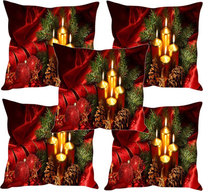 

Sleep Nature's Printed Cushions Cover(Pack of 5, 30.63 cm*30.63 cm, Multicolor)