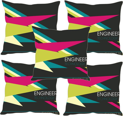 

Sleep Nature's Printed Cushions Cover(Pack of 5, 30.63 cm*30.63 cm, Multicolor)