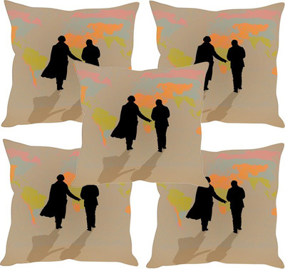 

Sleep Nature's Printed Cushions Cover(Pack of 5, 30.63 cm*30.63 cm, Multicolor)