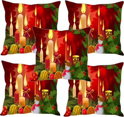 

Sleep Nature's Printed Cushions Cover(Pack of 5, 40.63 cm*40.63 cm, Multicolor)