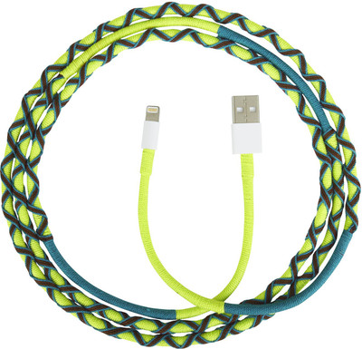 

Parallel Universe Wrapsody Colourful Wrapped Lightning Cable(Mobile, Tablet, Green, Sync and Charge Cable)