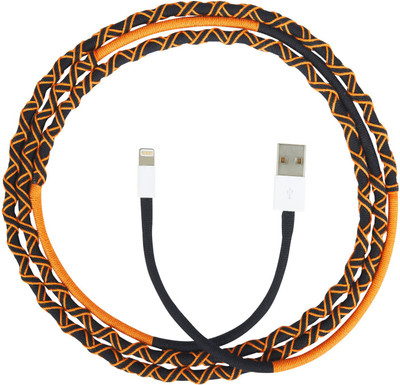 

Parallel Universe Wrapsody Colourful Wrapped Lightning Cable(Mobile, Tablet, Orange, Sync and Charge Cable)