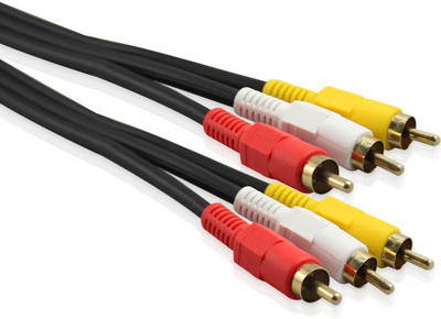 

Digimart 1.5 meter TV Out cable 3 RCA RCA Audio Video Cable(TV:SetTop Box:Laptop:Projector:Computer, Black)
