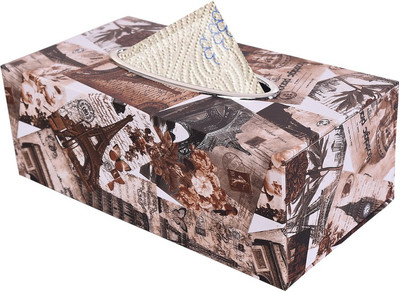 

TRUENOW VENTURES Pvt. Ltd 1 Compartments Wood Tissue Paper Holder(Multicolor)