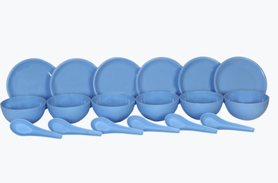 

Sugam Soupset18pcs-Blue plastic Bowl Set Pack of 18 Dinner Set(Plastic)